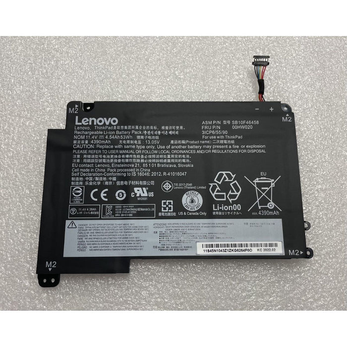 00HW020 New Genuine Lenovo Thinkpad P40 Yoga 20GQ 20GR Battery 53WH - LaptopBatteries.ca