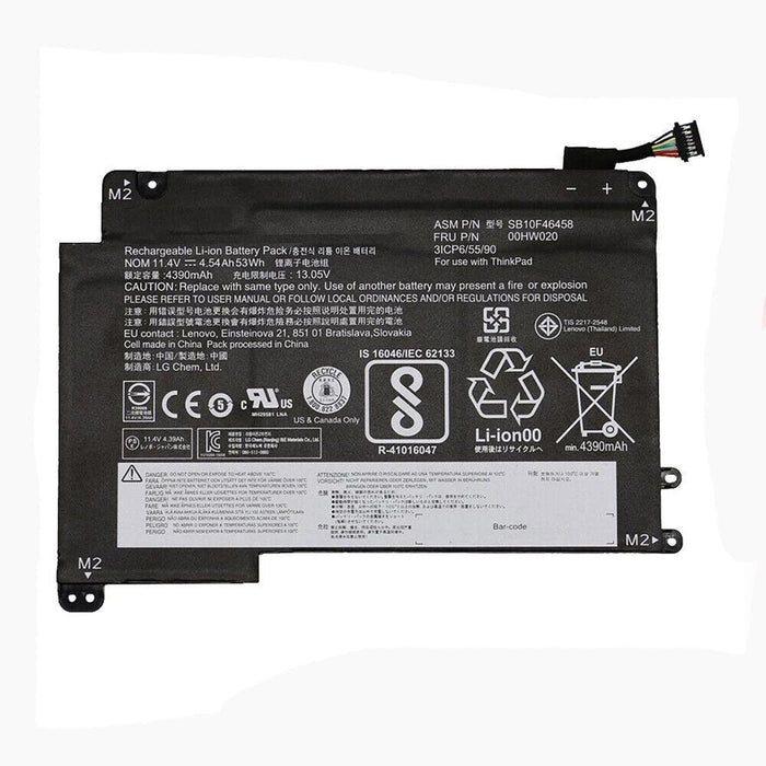 00HW020 New Compatible Lenovo Thinkpad Yoga 460 20EL 20EM Battery 53WH - LaptopBatteries.ca