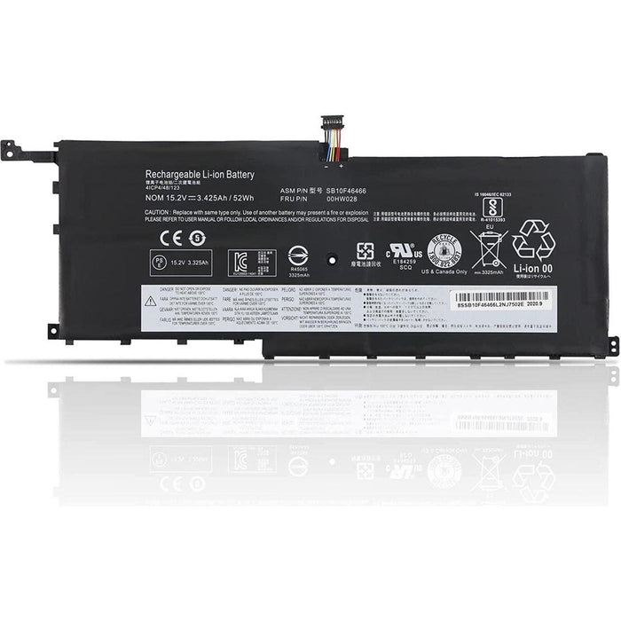 00HW028 New Compatible Lenovo X1 Yoga -20JG Battery 52WH - LaptopBatteries.ca