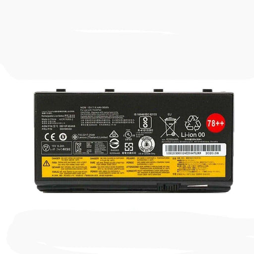 00HW030 New Compatible Lenovo ThinkPad P70 P71 P72 Battery 96WH - LaptopBatteries.ca