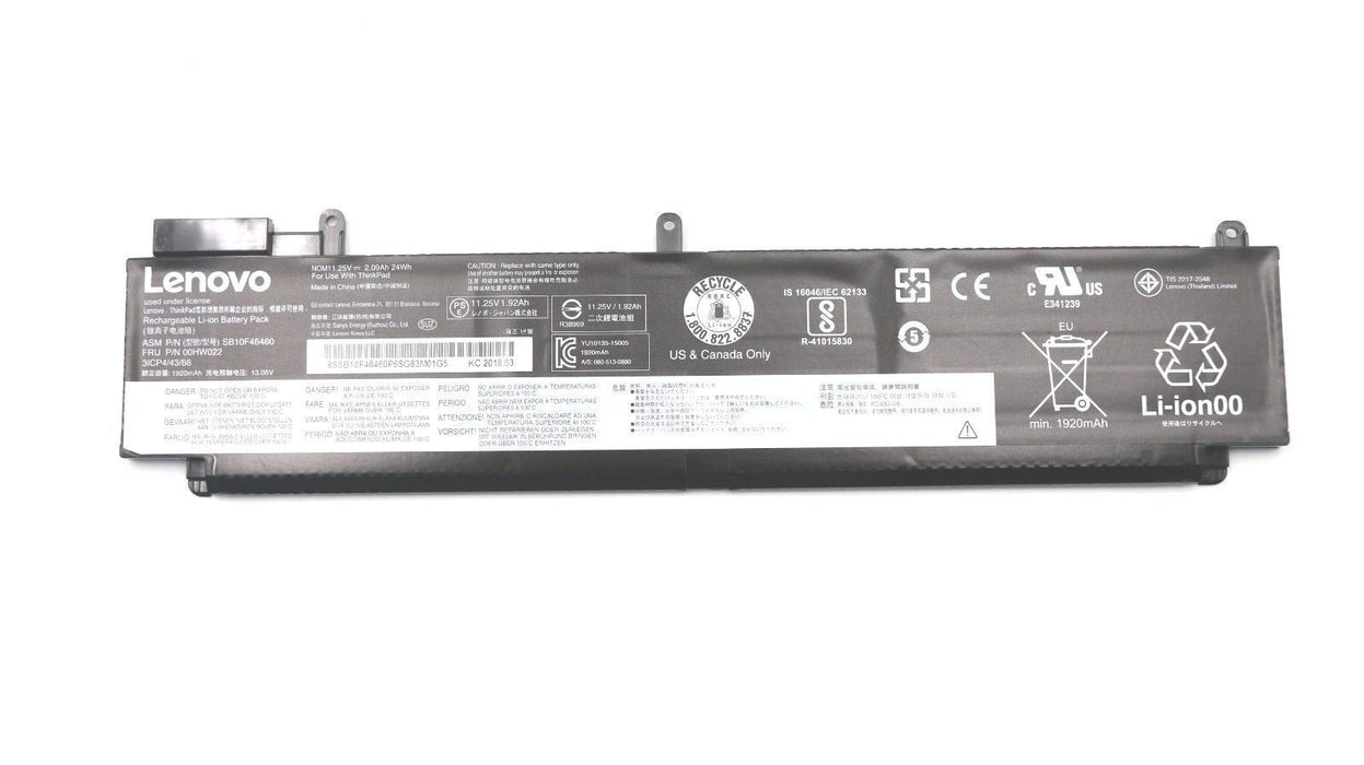 00HW036 New Genuine Lenovo ThinkPad T460S T470S Battery 24Wh - LaptopBatteries.ca