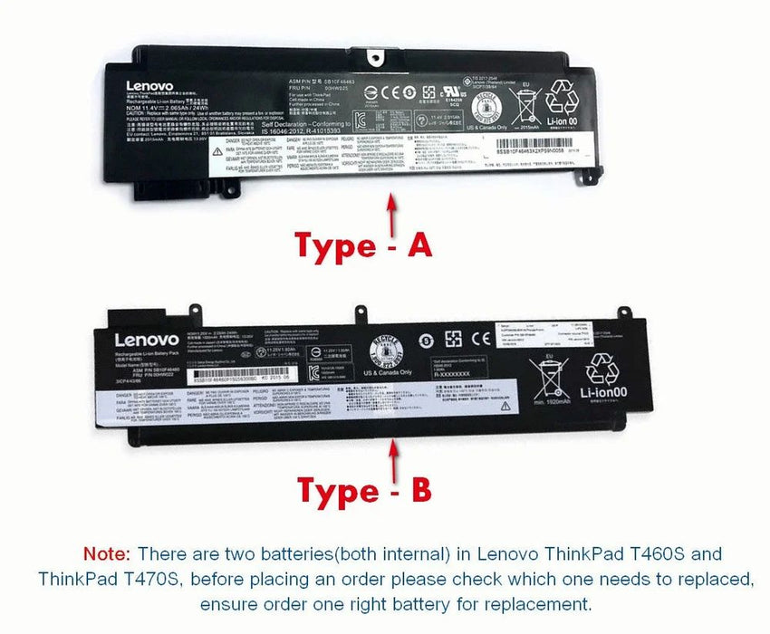 01AV405 New Genuine Lenovo ThinkPad T460s T470s Battery 24Wh - LaptopBatteries.ca