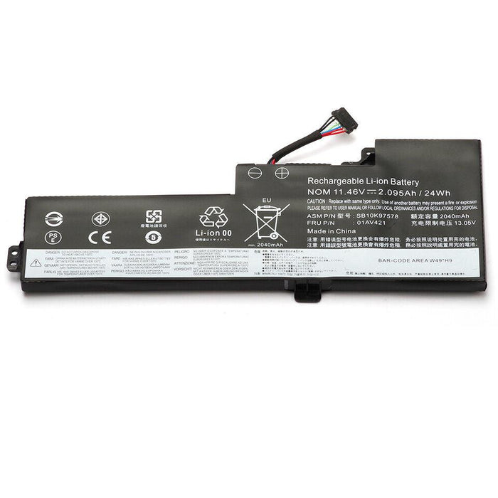 01AV419 New Compatible Lenovo SB10K97576 SB10K97577 SB10K97578 Battery 24Wh - LaptopBatteries.ca