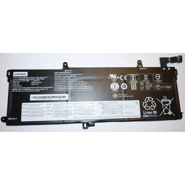 02DL012 New Genuine Lenovo ThinkPad T590 T15 P53S P15S Battery 57Wh L18M3P71 L18L3P71 - LaptopBatteries.ca