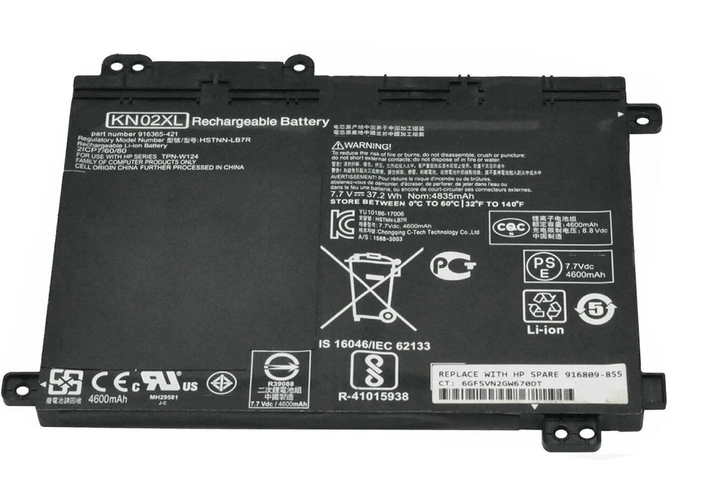 New Compatible HP Pavilion X360 HSTNN-LB7R HSTNN-UB7F Battery 37.2WH 916365-421 916365-541 916809-855 HSTNN-LB7R HSTNN-UB7F KN02037XL KN02XL