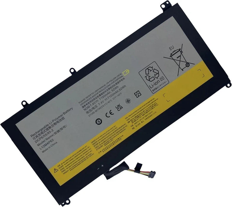 New Compatible Lenovo Ideapad U430 U530 U530-20289 L12L4P62 L12M4P62 2ICP6/55/85-2 121500163 Battery 52Wh