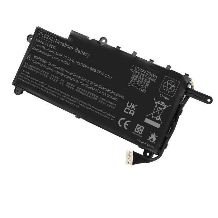 New Compatible PL02XL HPPL02XL HSTNN-LB6B TPN-C115 751681-421 751681-231 (21CP6/60/80) 751875-001 HSTNN-DB6B Battery 29Wh