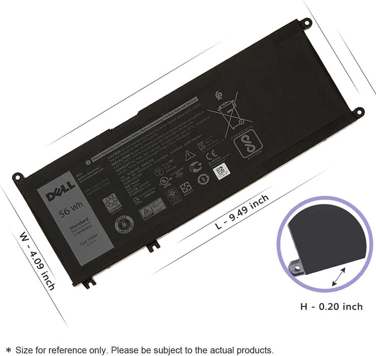 33YDH New Genuine Dell 0W7NKD 0PVHT1 81PF3 081PF3 P30E001 451-BCDM DNCWSCB6106B Battery 56Wh - LaptopBatteries.ca