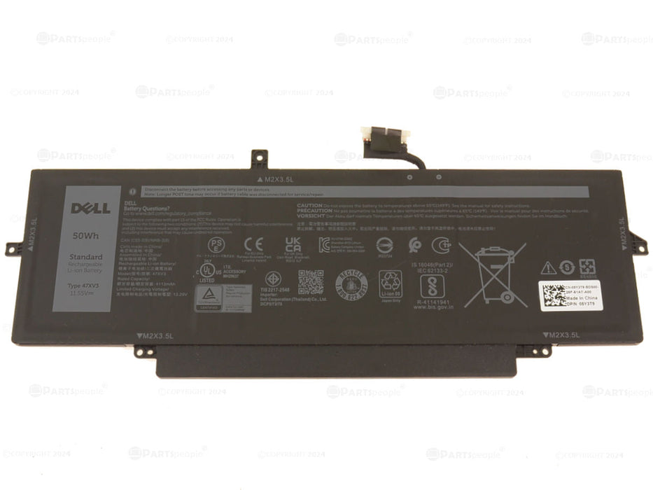 New  Dell OEM Original Latitude 9330 50Wh 3-cell Laptop Battery 47XV3 5Y3T9 GK1M0