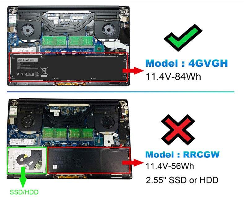 4GVGH New Genuine Dell 01P6KD T453X Battery 84Wh - LaptopBatteries.ca