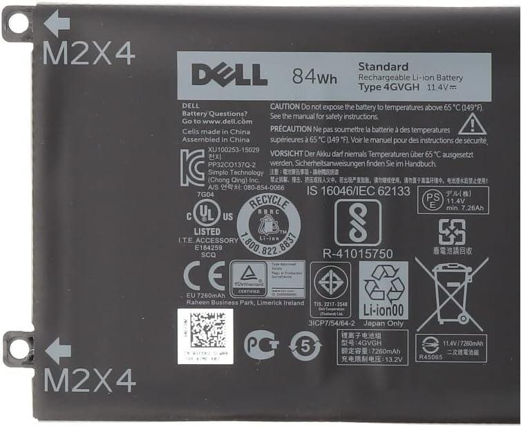 4GVGH New Genuine Dell XPS 15 9550 Battery 84Wh - LaptopBatteries.ca