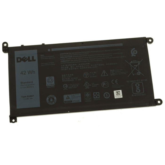 51KD7 New Genuine Dell Chromebook 11 3180 3181 5190 Battery 42Wh - LaptopBatteries.ca