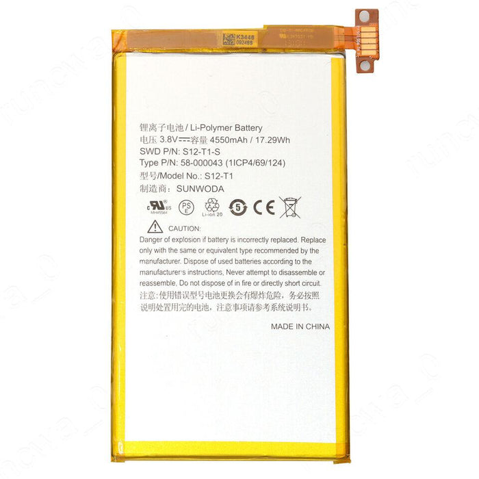 58-000043 New C9R6QM S12-T1-S Amazon Kindle Fire HDX 3rd Gen Battery 17.29WH - LaptopBatteries.ca