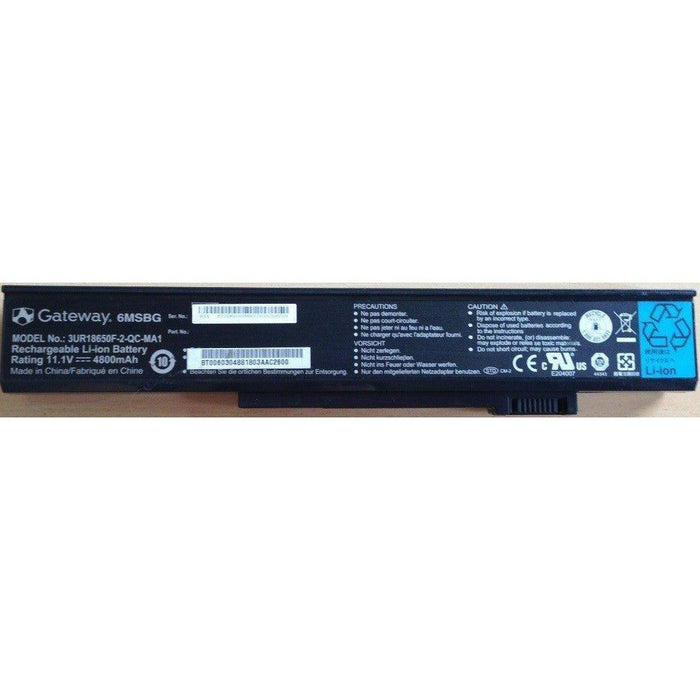 6MSBG New Genuine Gateway 6MSB PA6A SQU-412 3UR18650F-2-QC-MA1 Battery 54Wh - LaptopBatteries.ca