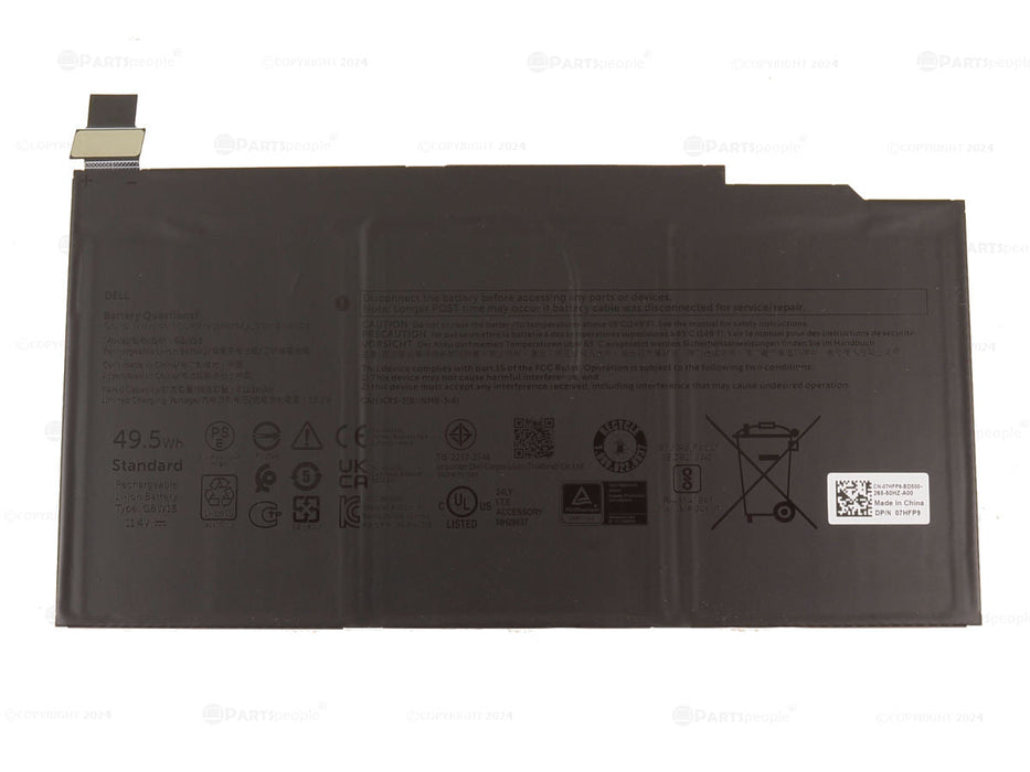 New Dell Original XPS 9315 2-in-1 49.5Wh 3-cell Battery G8W13 7HFP9