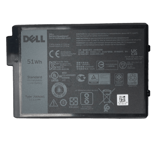 7WNW1 New Genuine Dell Latitude P85G P86G P85G001 P86G001 Battery 51WH - LaptopBatteries.ca