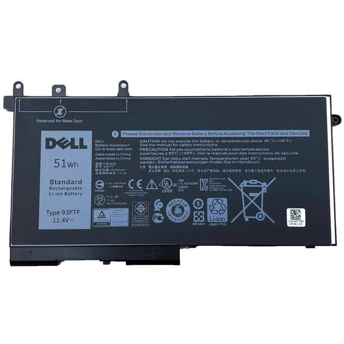 93FTF New Compatible Dell Latitude 5580 5590 5591 Battery 51WH - LaptopBatteries.ca