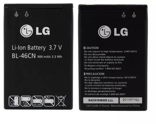 New Genuine LG BL-46CN Battery for LG A340 AT&T Verizon LG Exalt VN360 VN370 900mAh 3.7V - LaptopParts.ca