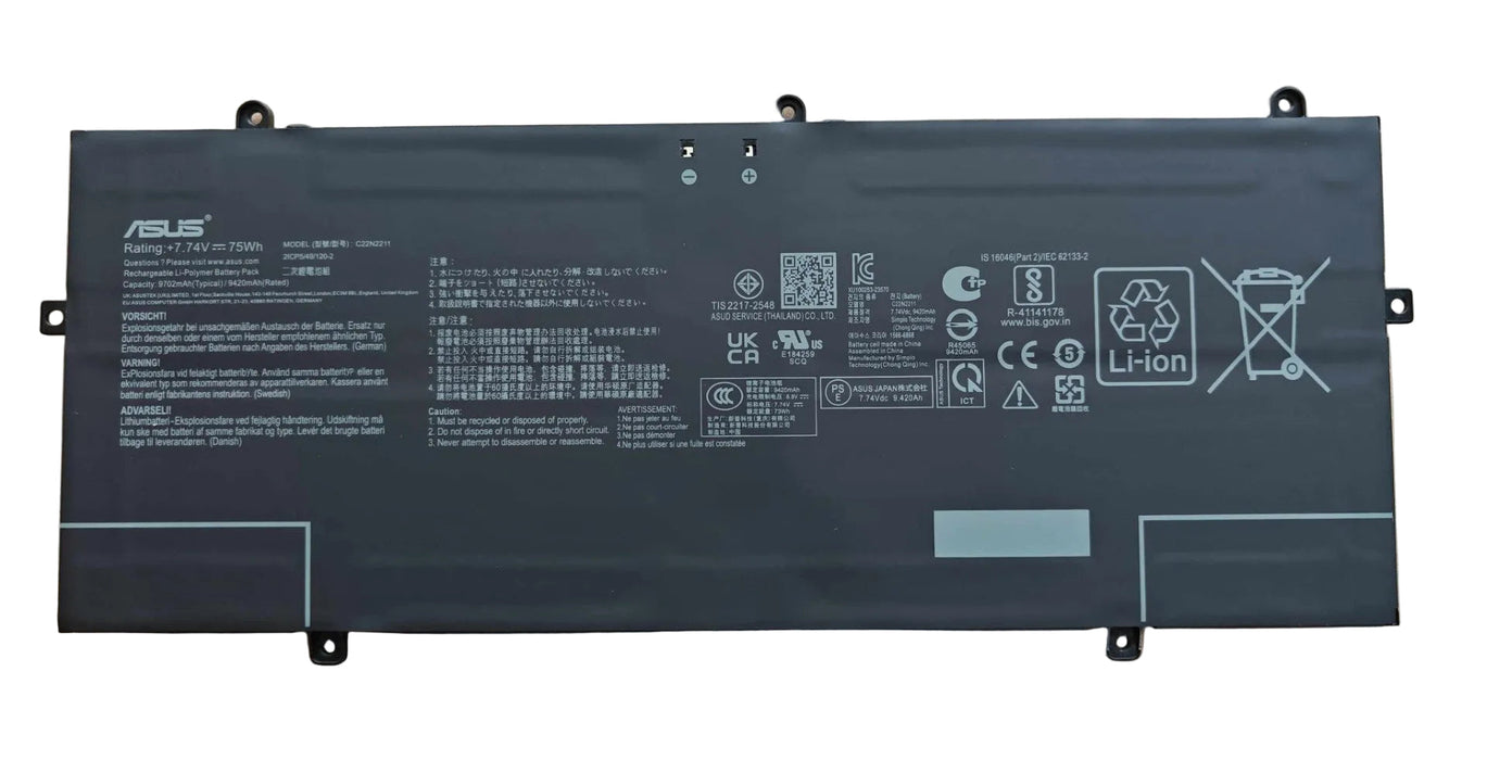 New Genuine Asus ZenBook 14 Q425MA Q425MA-U71TB Battery 75WH - LaptopParts.ca
