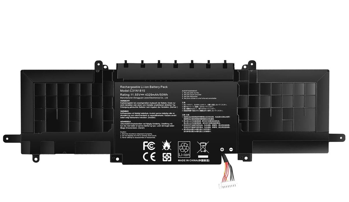 New Compatible Asus Zenbook 13 UX333 UX333F UX333FA-A3070T UX333FN U3300FN RX333FN RX333FA 0B200-03150000 C31N1815 Battery 50WH