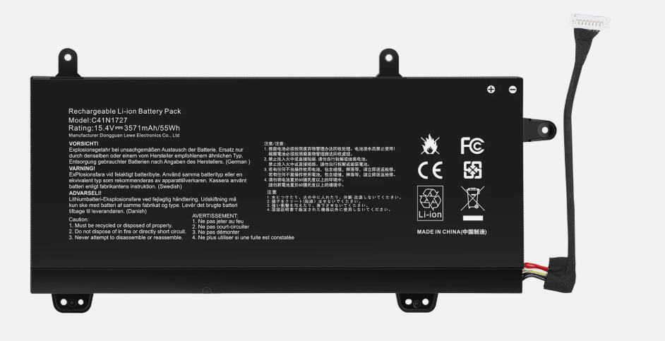 New Compatible Asus Zephyrus ROG GM501 GM501G Battery 0B200-02900000 C41N1727 55WH