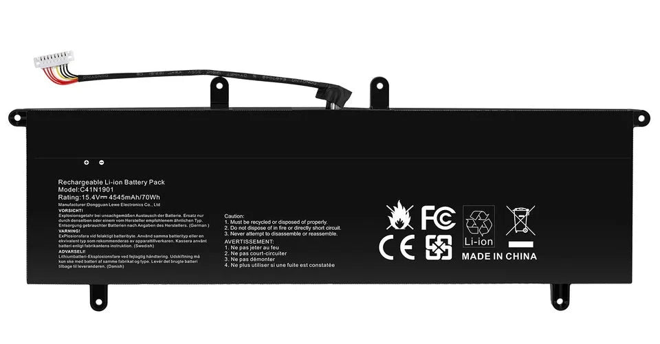 New Compatible Asus ZenBook Duo UX481F UX481FA UX481FAY UX481FL UX481FLY UX481FAY UX4000F UX4000FL Battery 70WH C41N1901 0B200-03520000