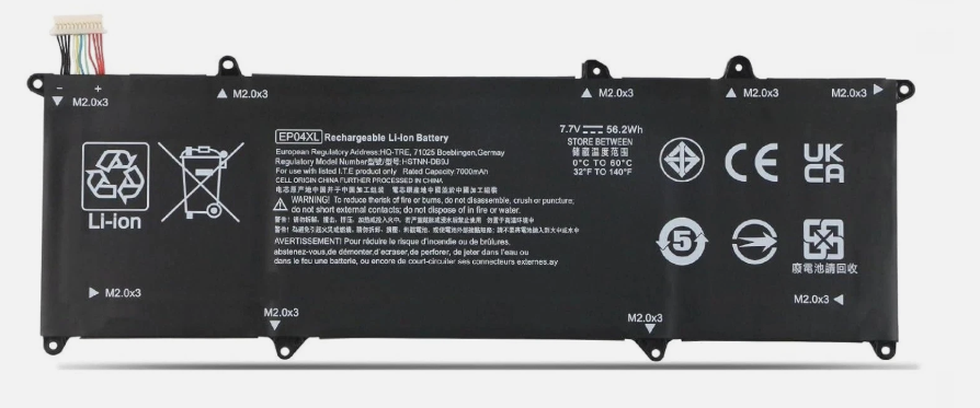 New Compatible HP Elite Dragonfly G1 G2 EP04XL HSTNN-DB9J Battery 56.2WH