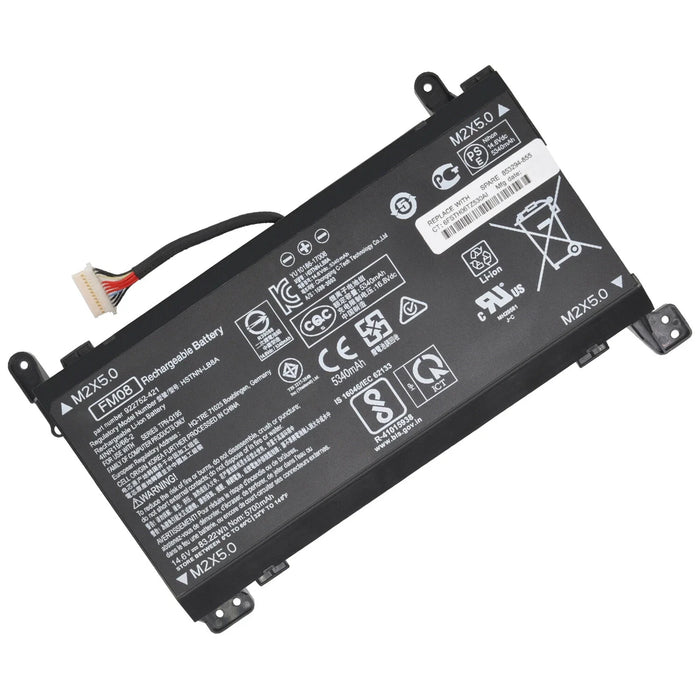 New Compatible HP Omen 17-AN013TX 922976-855 922977-855 922752-421 922753-421 HSTNN-LB8A HSTNN-LB8B TPN-Q195 FM08 12wire 12-pin Battery 82Wh/83.22Wh