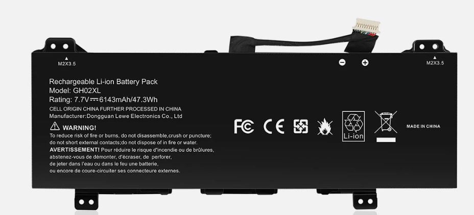 New Compatible HP Chromebook GH02XL Battery 47.3WH