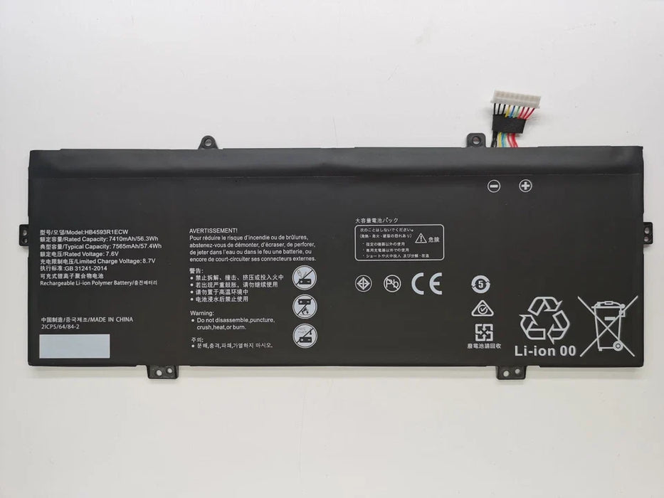 New Compatible Huawei Matebook X Pro i7 (2019) MACH-W19 W29B VLT-W50/W60 MACH-W19B MACH-W29B MACH-W29C KPL-W0 Battery 56.3WH