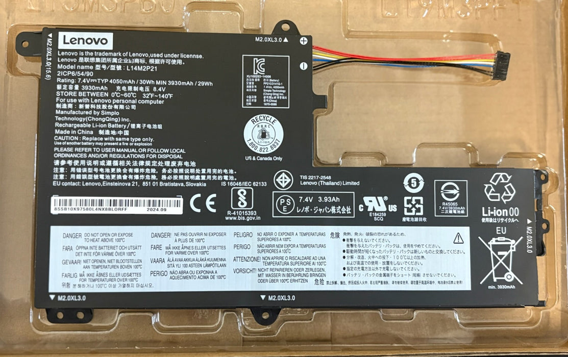 New Genuine Lenovo IdeaPad 300s 300s-14ISK 300s-14ISK 80Q4 80Q4000KUS Battery 30Wh - LaptopParts.ca