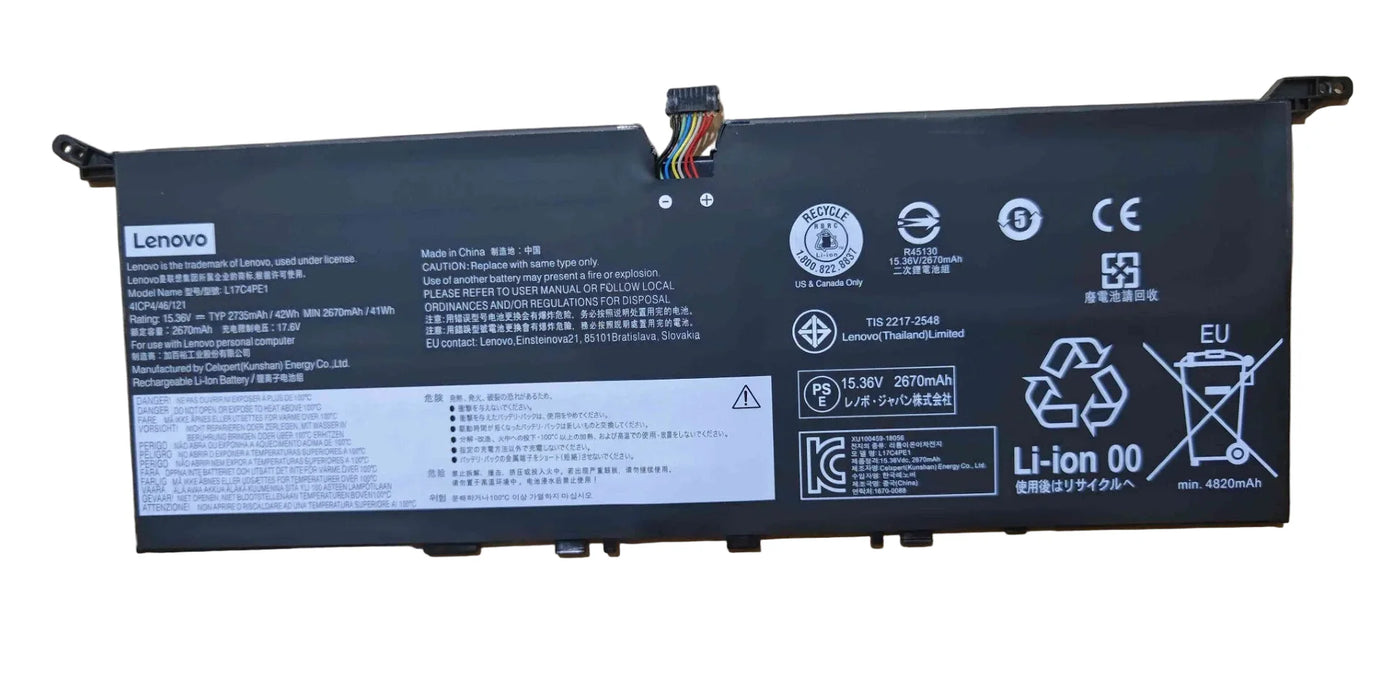 L17C4PE1 New Lenovo IdeaPad 730S 730S-13IWL Battery 42Wh