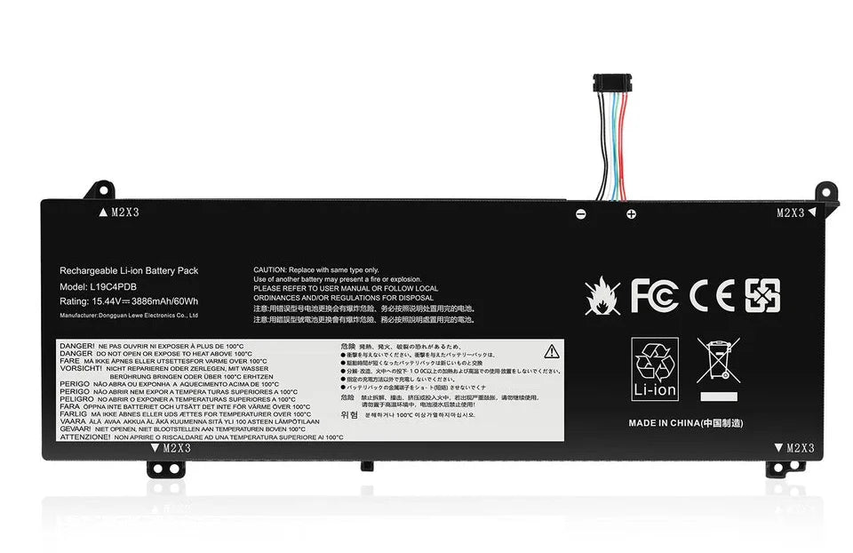 New Compatible Lenovo 5B10Z21201 5B10Z21205 5B10Z21209 Battery 60WH L19C4PDB L19M4PDB