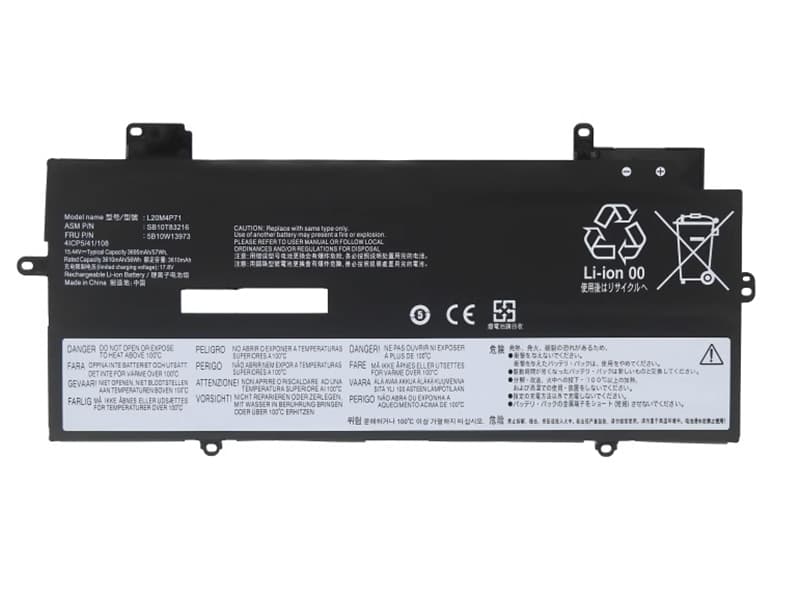 L20M4P71 New Compatible Lenovo ThinkPad X1 Carbon Gen 9 Battery 5B10W13974 SB10T83218 57WH