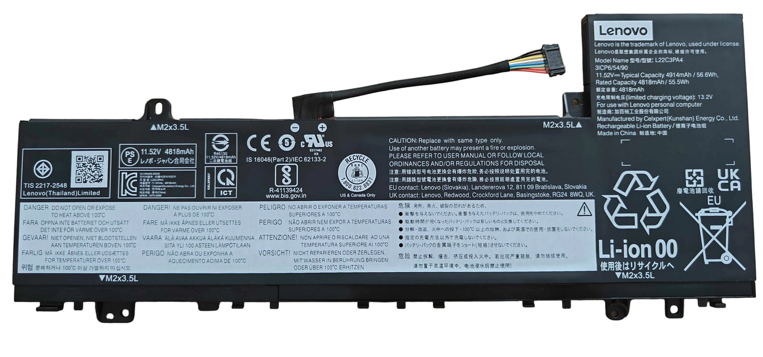 New Genuine Lenovo IdeaPad Slim 5 16ABR8 16AHP9 16IAH8 56.6WH - LaptopParts.ca
