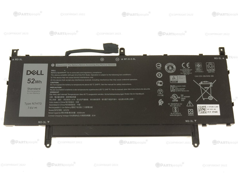 New Dell Original Latitude 9510 52Wh 4-cell Battery N7HT0 PKW00 HYMNG