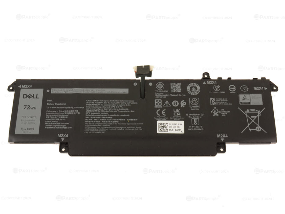 New  Dell Original Precision 5470 5480 5490 72Wh 4-cell Laptop Battery P83V9 YXP8T CDTT2
