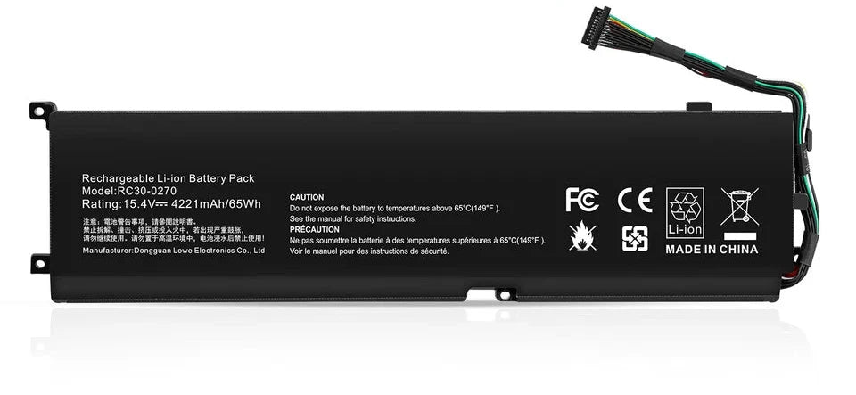 New Compatible Razer Blade 15 2018 2019 RZ09-03006 RC30-0270 RZ09-0270 4ICP5/46/108  Battery 65WH