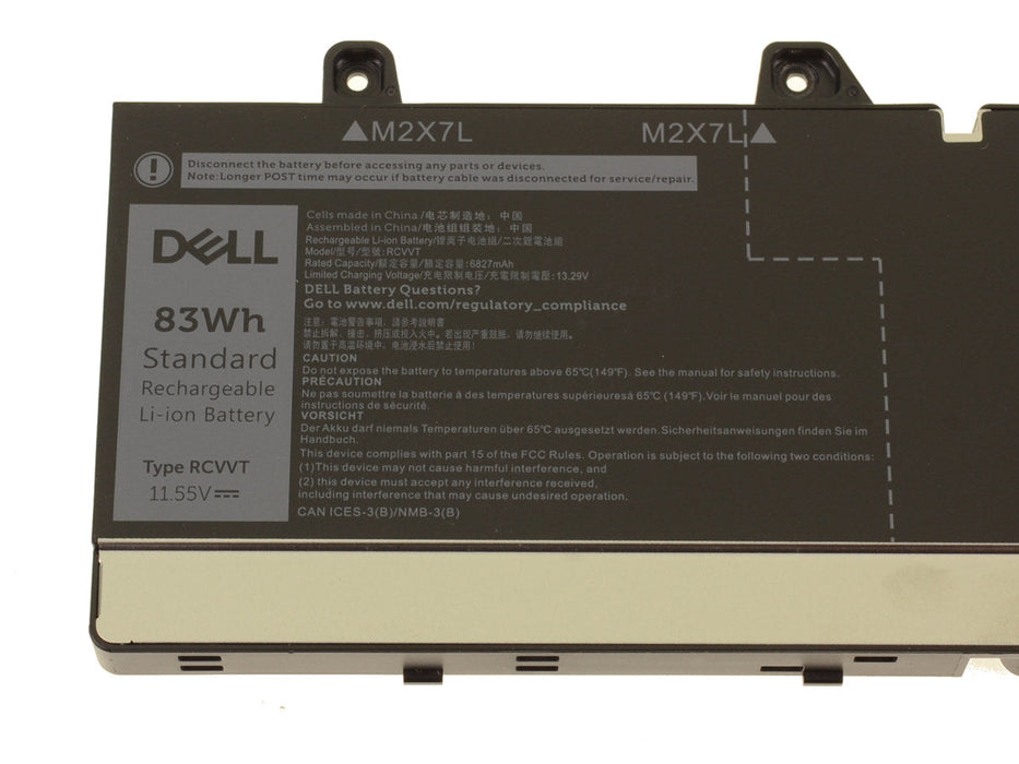 New Genuine Dell Precision 7670 7680 7770 7780 Battery 83Wh T6PFX 451-BCYH X26RT NWDC0 RCVVT - LaptopParts.ca