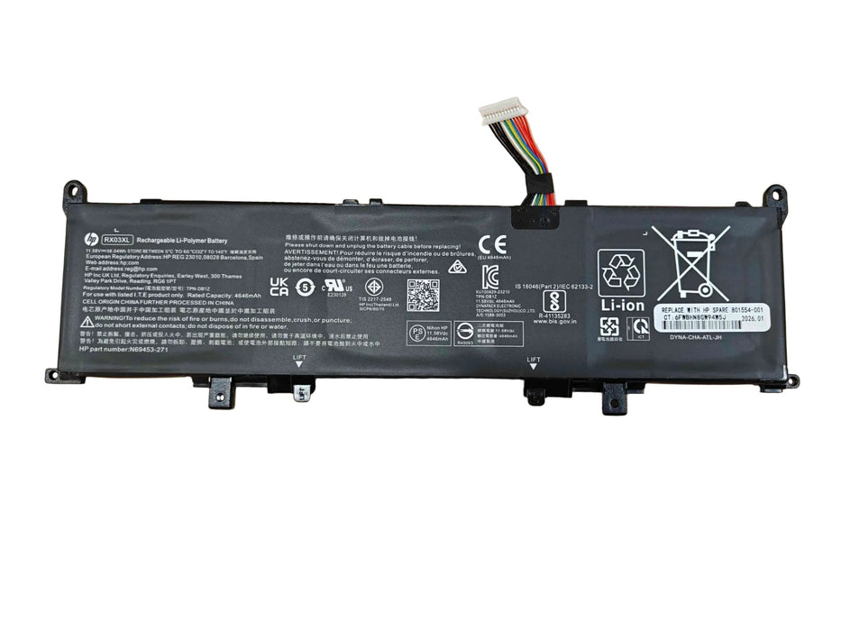 New Genuine HP EliteBook G11 835 840 845 860 865 RX03XL Battery 56.04WH - LaptopParts.ca