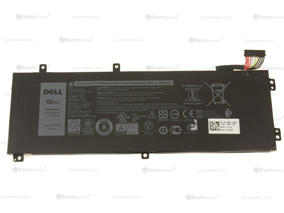 New Dell Original Inspiron 7591 Vostro 7500 Laptop 56Wh Battery V0GMT TJDRR NCC3D NYD3W