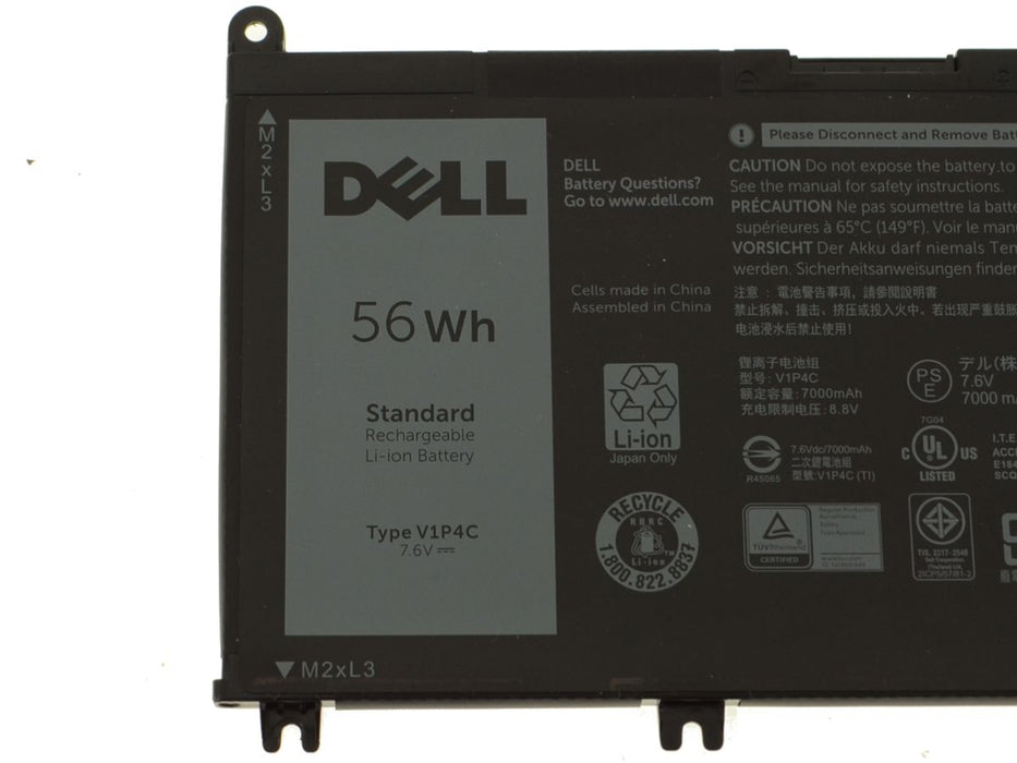 New Dell OEM Original Chromebook 13 3380 V1P4C Battery 56Wh - LaptopParts.ca