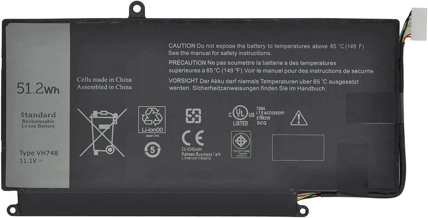 New Dell Vostro 5460 5470 5480 5560 3-cell 51.2Wh Compatible Battery VH748 6PHG8 TWRRK