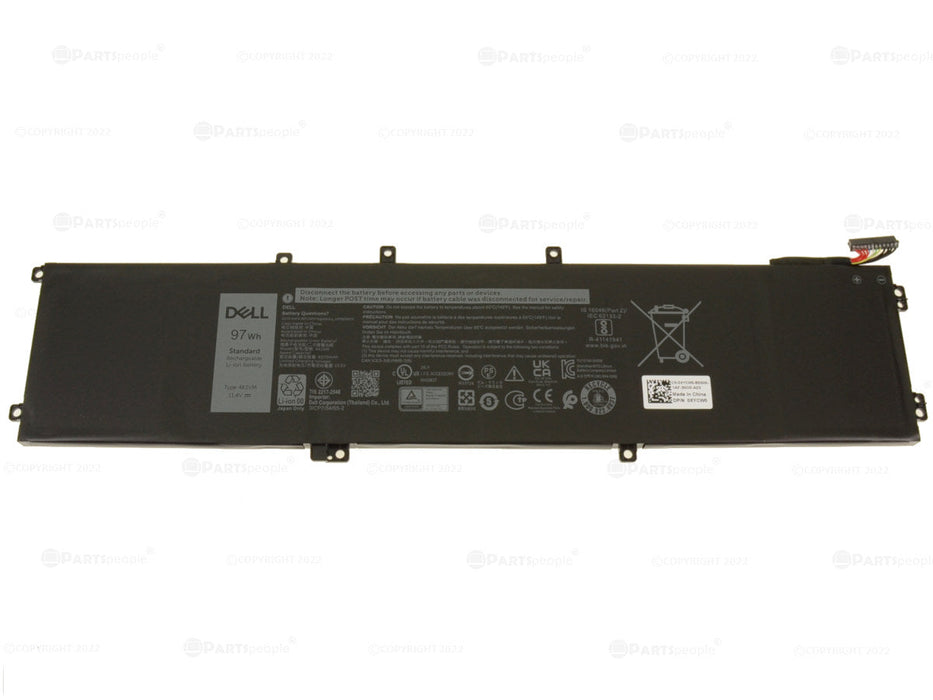New Dell Original Inspiron 7501 Vostro 7500 G7 7700 6-Cell 97Wh Extended Battery XYCW0 4K1VM