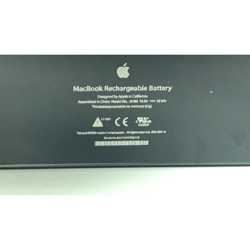 A1185B New Genuine Apple MacBook 13" A1181 mid 2006 MA254X/A MA255*/A MA255 MA255B/A Battery 55Wh - LaptopBatteries.ca