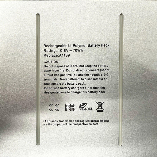 A1189 New Compatible Apple MacBook Pro 17" A1151 2006 MA092LL/A MA092TA/A MA092X/A MA611 Battery 70WH - LaptopBatteries.ca