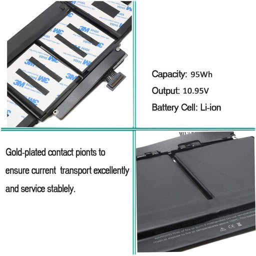 A1417 New Apple MacBook A1398 Battery 95Wh - LaptopBatteries.ca