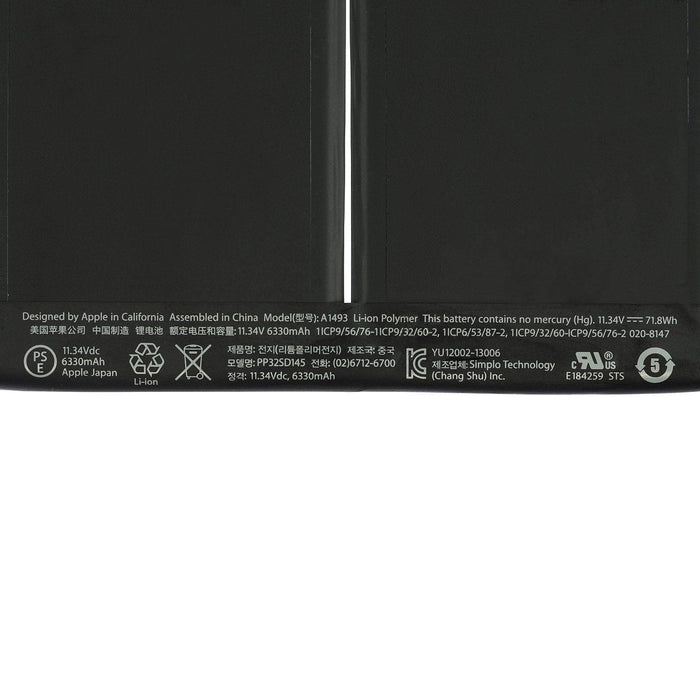 A1493 New Genuine Apple MacBook Pro A1502 late 2013 mid 2014 MGX92LL/A Battery 71.8Wh - LaptopBatteries.ca