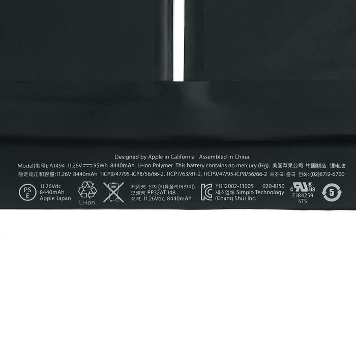 A1494 New Genuine Apple MacBook Pro A1398 late 2013 ME293LL/A ME294LL/A Battery 95Wh - LaptopBatteries.ca