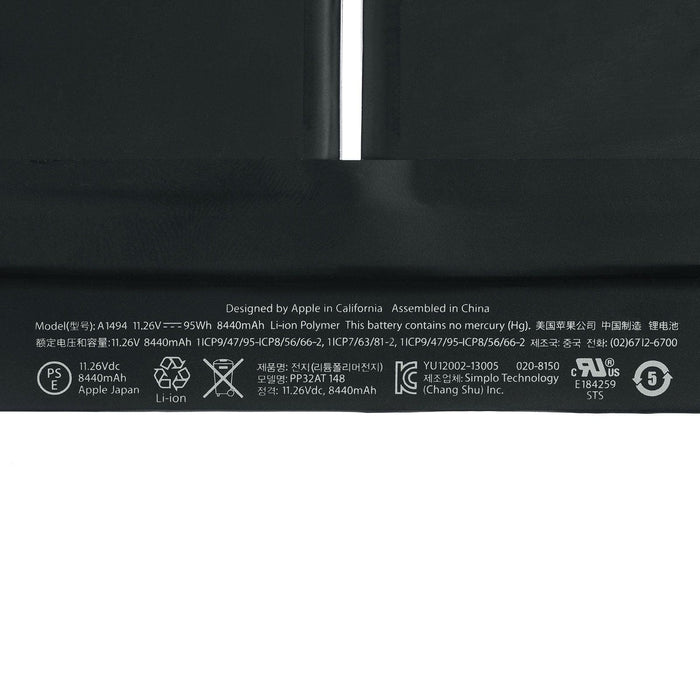 A1494 New Genuine Apple MacBook Pro A1398 mid 2014 MGXA2LL/A MGXC2LL/A Battery 95Wh - LaptopBatteries.ca